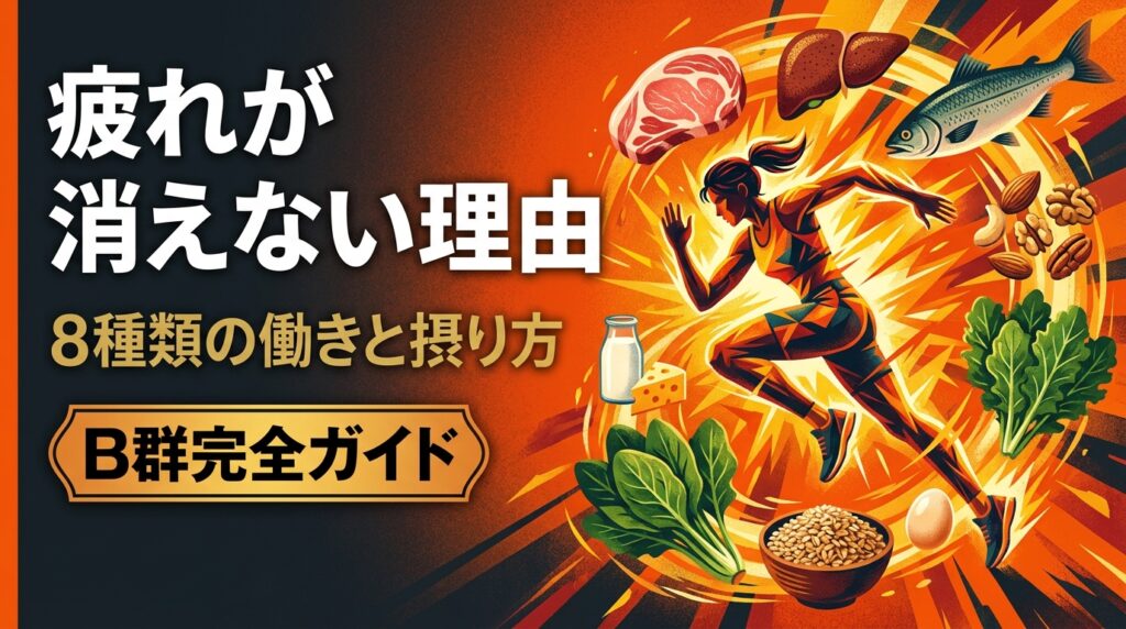 疲れが消えない理由（8種類の働きと摂り方）— ビタミンB群と疲労回復