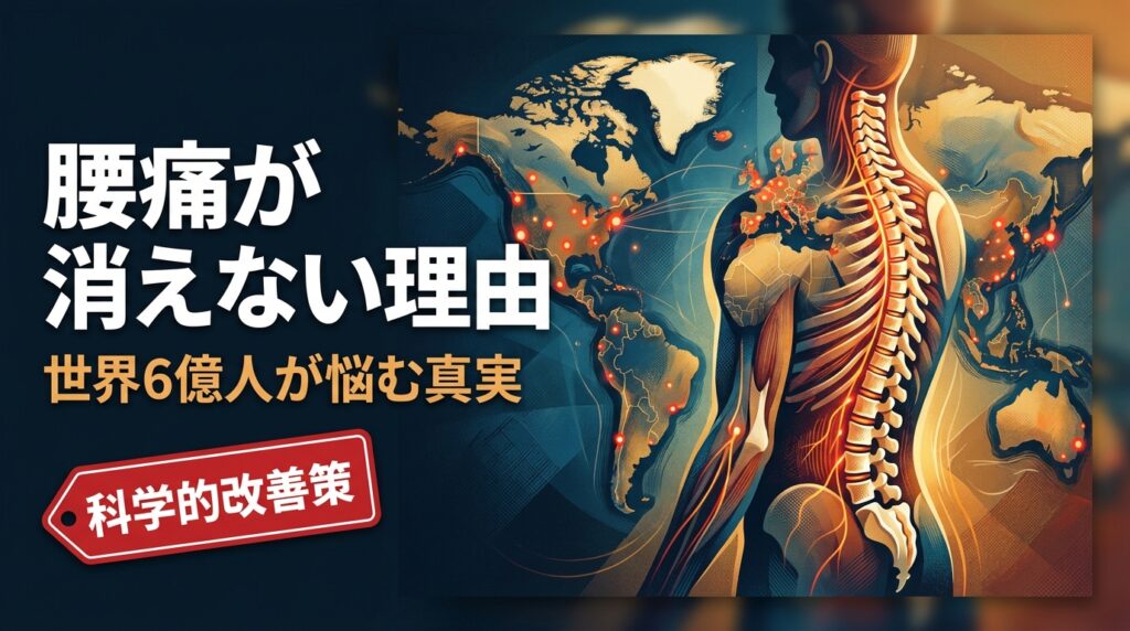 腰痛が消えない理由（世界6億人が悩む真実）— 慢性的な腰痛が消えない本当の理由