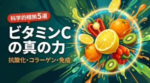 ビタミンCの真の力（抗酸化・コラーゲン・免疫）— ビタミンCの効果・食べ物