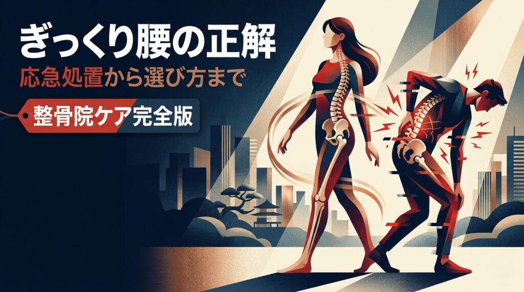 ぎっくり腰の正解（応急処置から選び方まで）— 整骨院でのぎっくり腰ケア完全ガイド