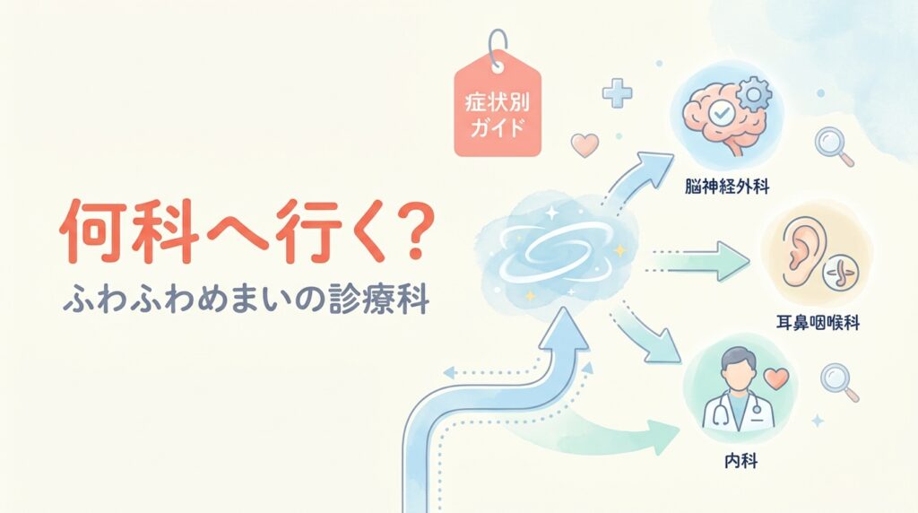 何科へ行く？（ふわふわめまいの診療科）— ふわふわするめまいは何科へ？
