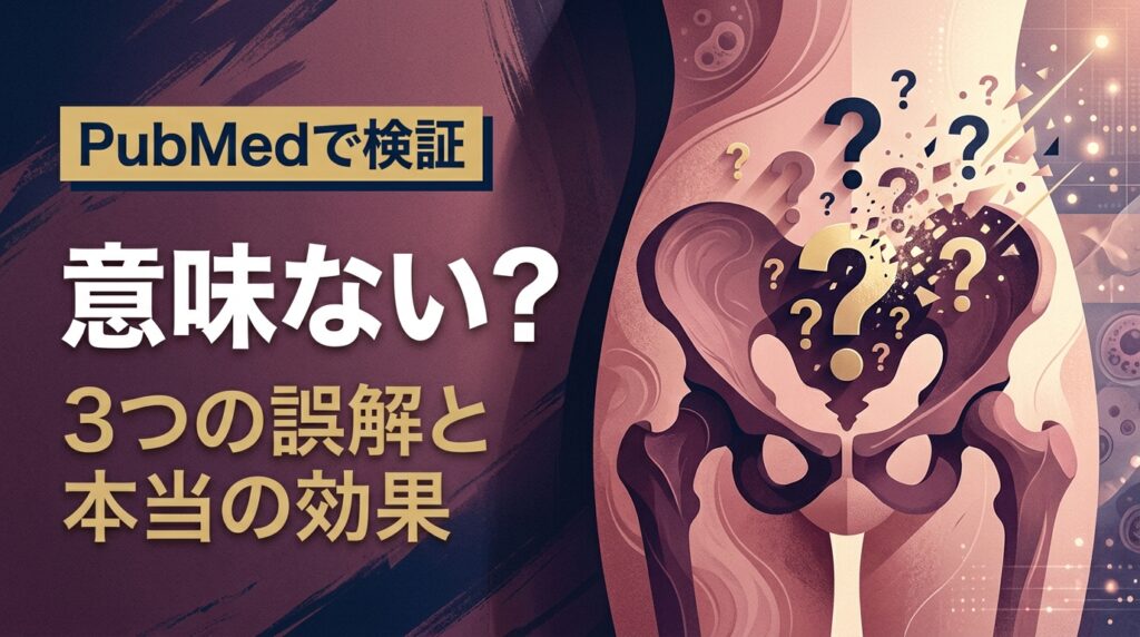 意味ない？（3つの誤解と本当の効果）— 産後骨盤矯正は意味ない？