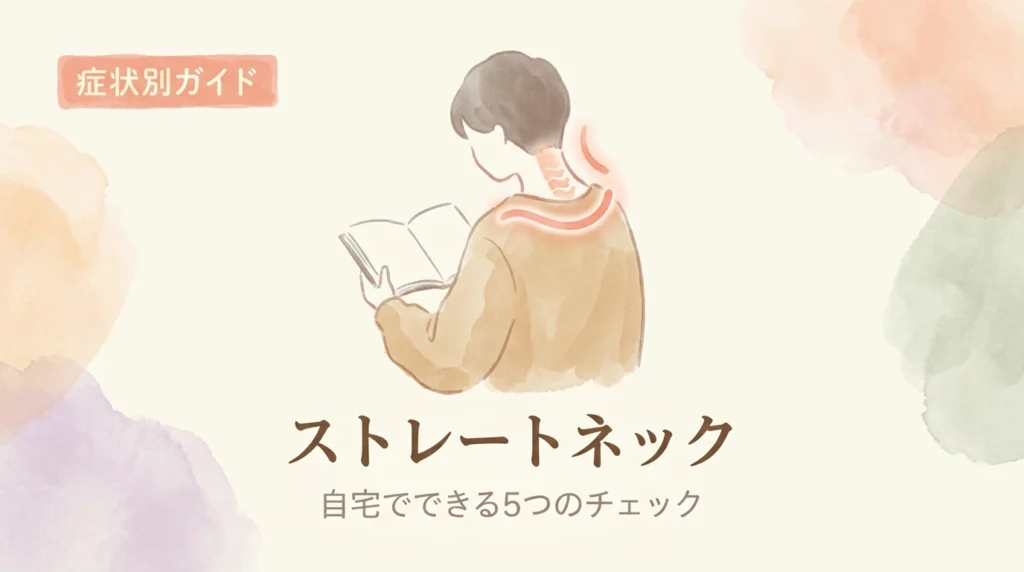 ストレートネック 自宅セルフチェック
