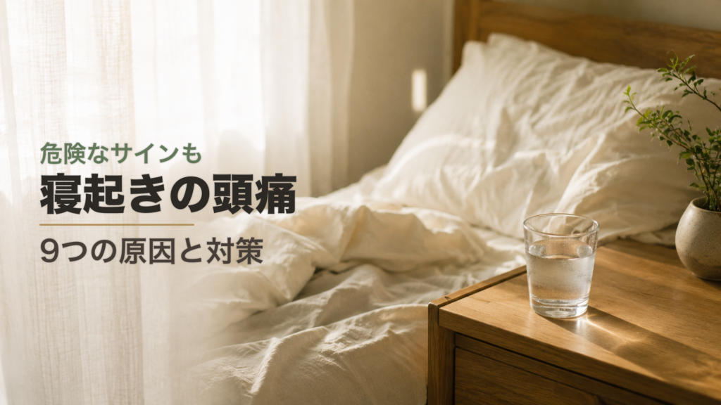 寝起き頭痛の9つの原因と対策 危険なサイン
